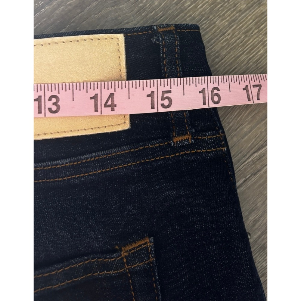 Everlane The Curvy High-Rise Skinny Jean Dark Indigo Blue‎ Denim Size 31 Crop - Picture 7 of 7